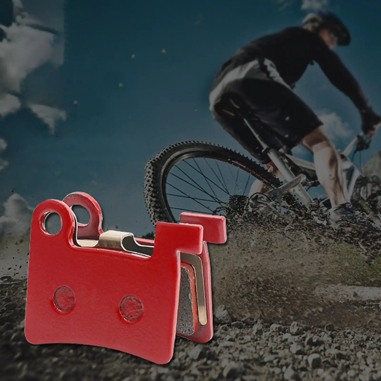2Pcs Bicycle Brake Pads Brake System Wear Resistant Bike Disc Brake Pads for Mountain Bike Road Bike Electromobile Replaces Part