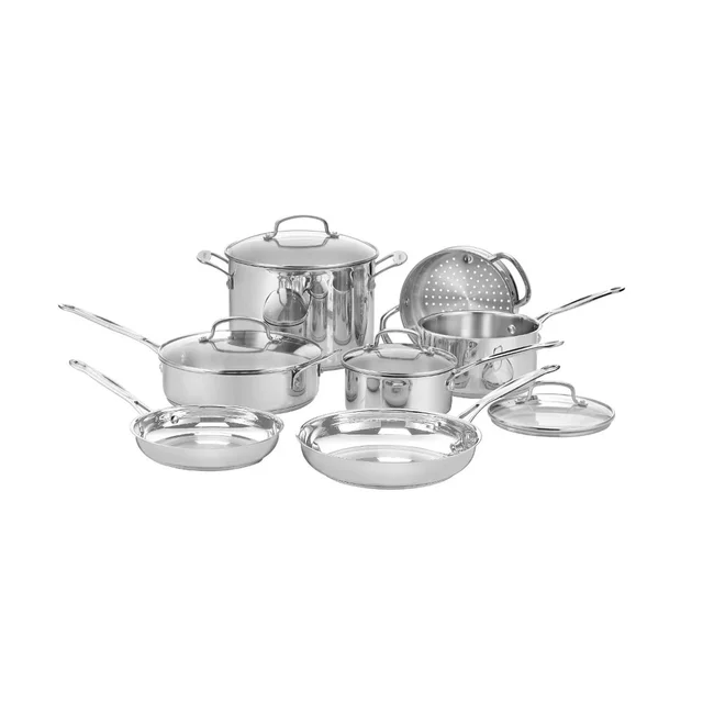 SereneLife 11 Piece Pots and Pans Non Stick Chef Kitchenware