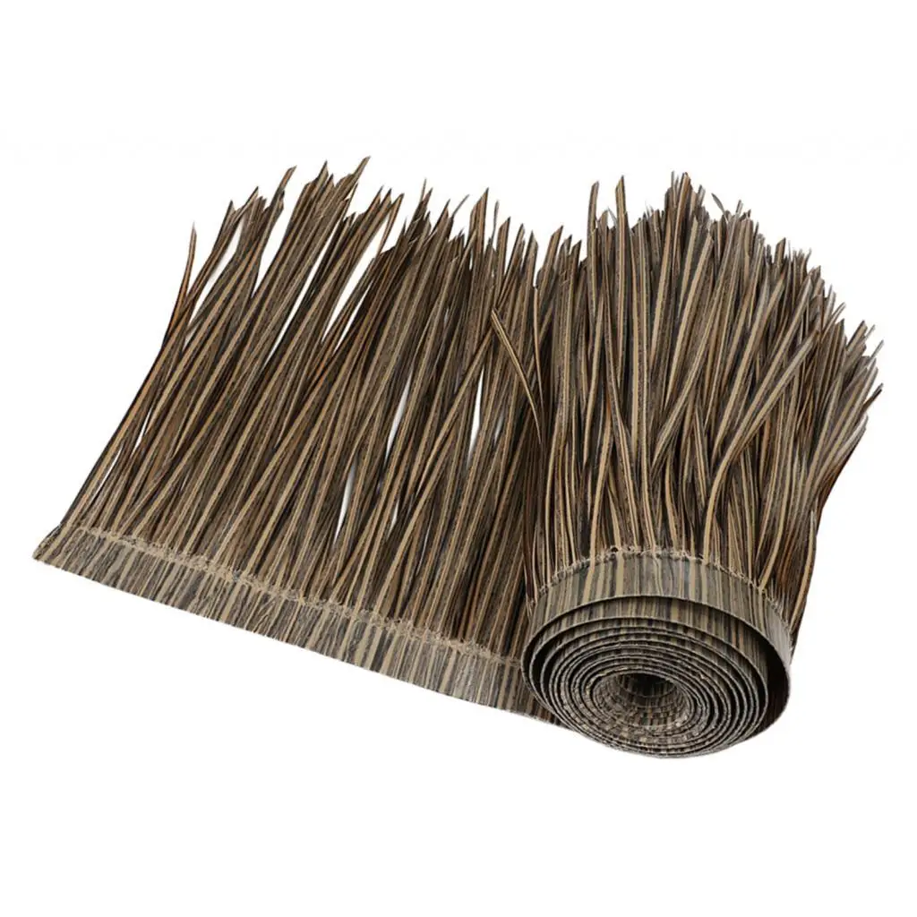 Thatch Roof Panel, Palm Straw Roll, Simulation Accessories, Ornament,
