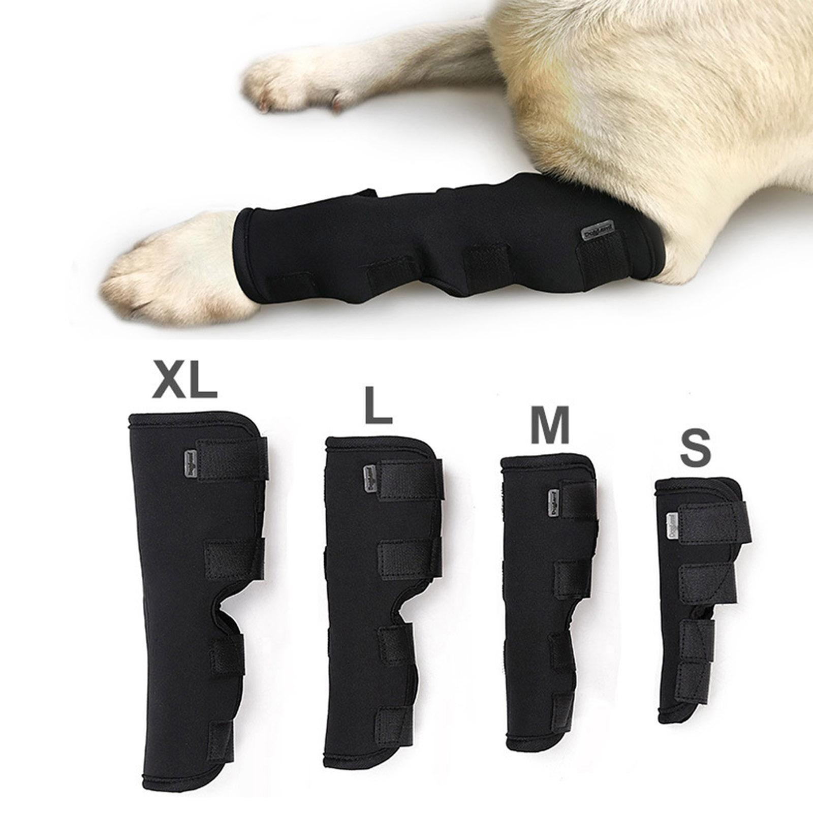Pet Elbow Knee Pad Protective Supportive Dog Support Leg Brace Bandages Hock Joint Wrap for Puppy Joint Injury Doggy Supplies