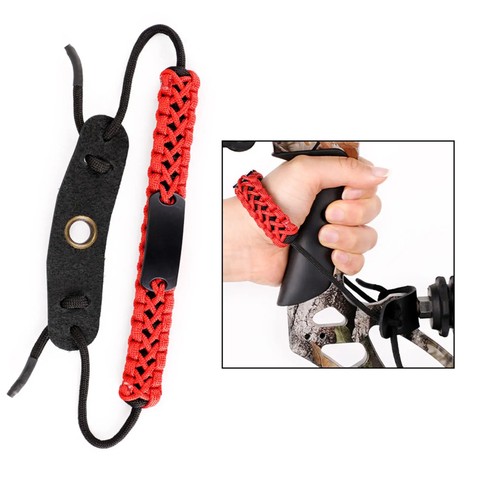 Archery Wrist Bow Sling Adjustable Strap Compound Bow Sling for Outdoor