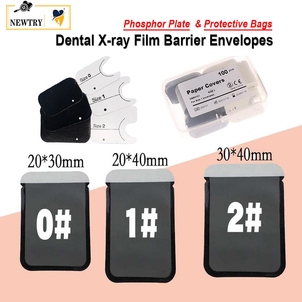 Best of 100Pcs Dental X-Ray Film Barrier Envelope Digital Xray Scan Protective Bags Dentist Clinic Phosphor Plate Sensor Pouch 0 # 1 # 2 # Reviews & Tips