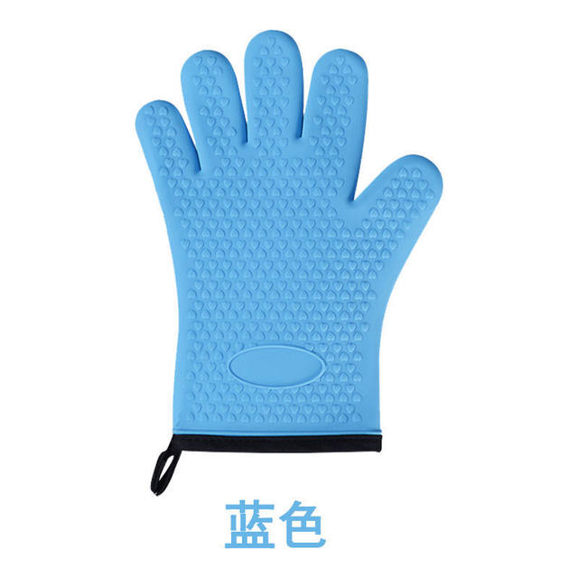 Cubilan Grilling Gloves, Royal Blue BBQ Gloves Heat Resistant Oven Gloves  Kitchen Silicone Oven Mitts B09CYN5WVQ - The Home Depot