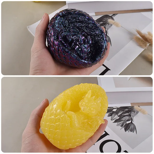 Dragon Egg Mold DIY Dinosaur Mold Silicone Mold for Resin