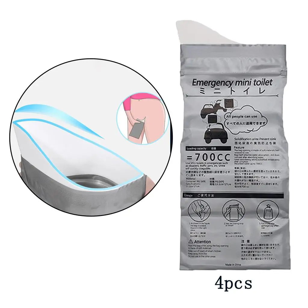 Disposable Urine Bags 4Pieces Leakproof Mini for  Kids