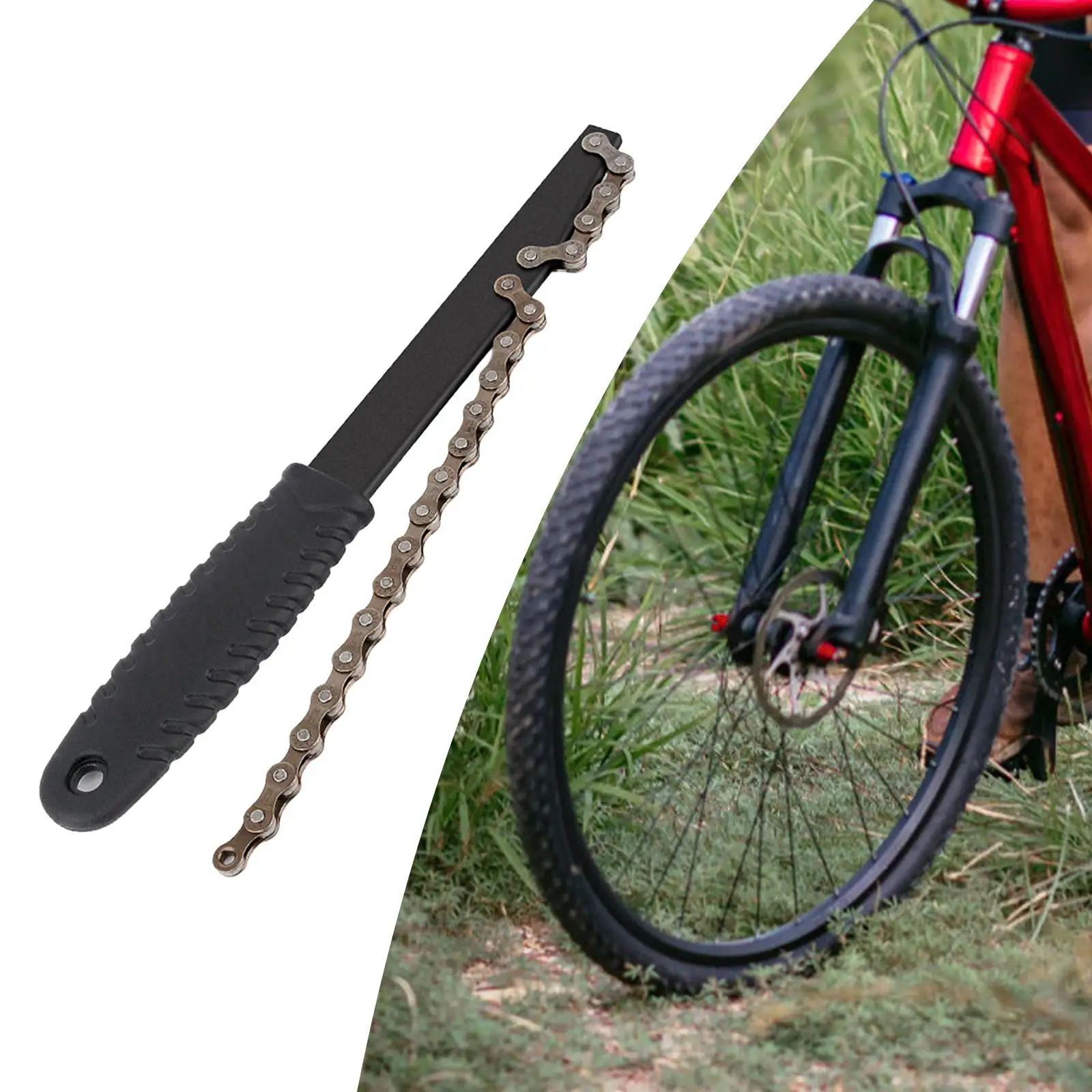 Bike Cassette Removal Tool Freewheel Wrench Wrench Durable Hand Tool Cassette Tool Chain Whip Bottom Tool for Riding Outdoor