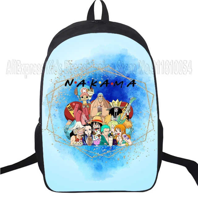 3PC-Anime One Piece Luffy Polyester Breathable School Bag Backpack Student One  Piece Backpack Satchel Bag Pencil Three-piece Set - AliExpress
