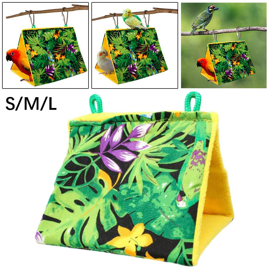 Pet Bird Nest House Hanging Hammock Shed Hut Cage Birds Hideaway Sleeping Bed for Parrot Parakeet Cockatiels Budgies Lovebirds