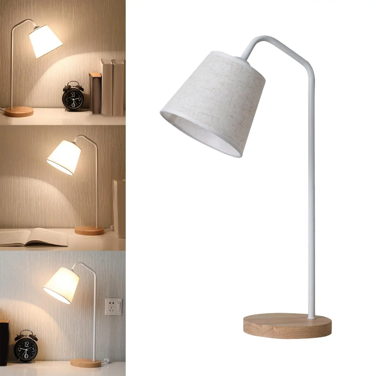 Nordic Style Table Light USB Remote Control NightStand LED Study for Reading in Bed Headboard Bars Dorm Room Living Room