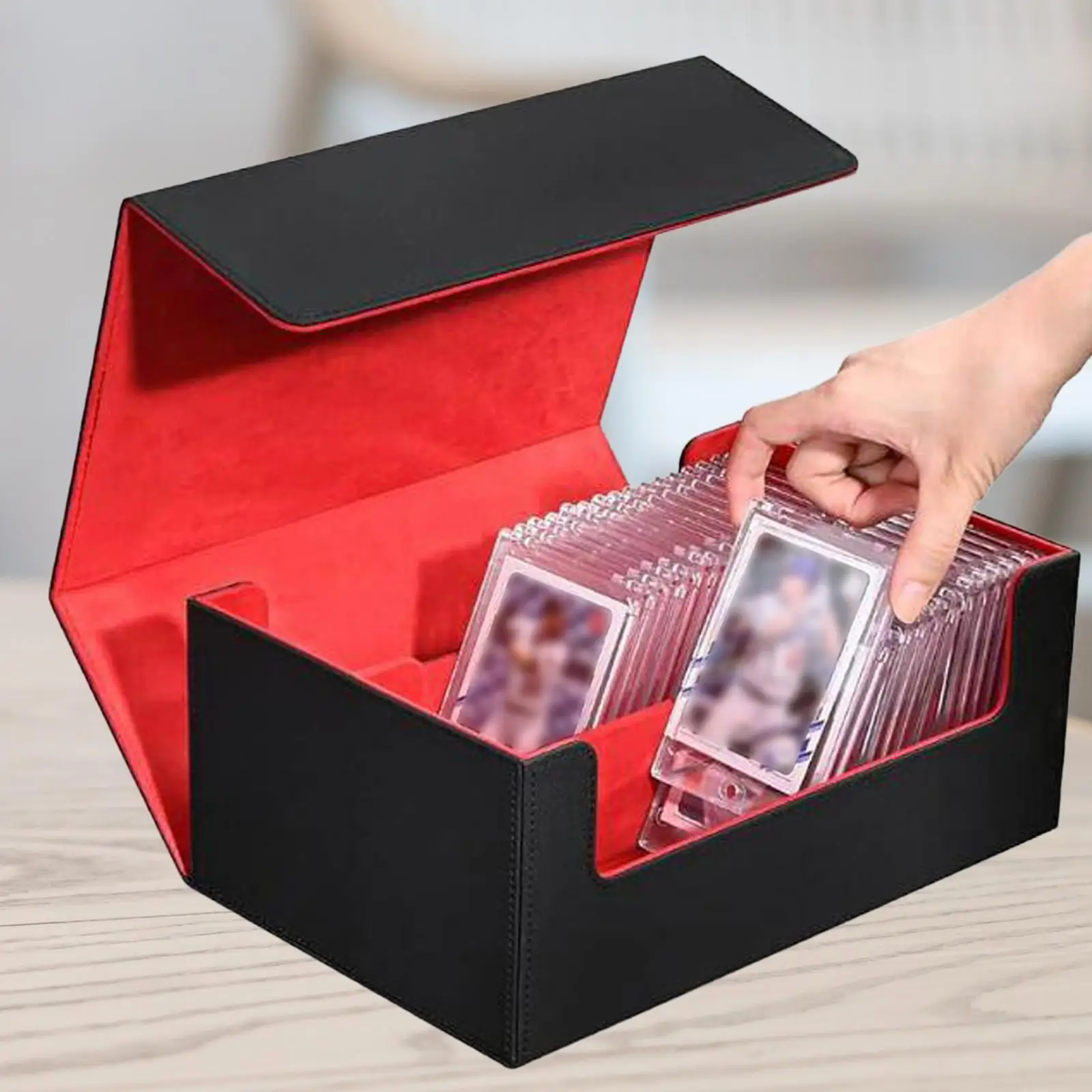 1200+Trading Card Deck Box Storage Card Protection Holder Closure Cards Protector Collection Cards Case for Basketball Cards 