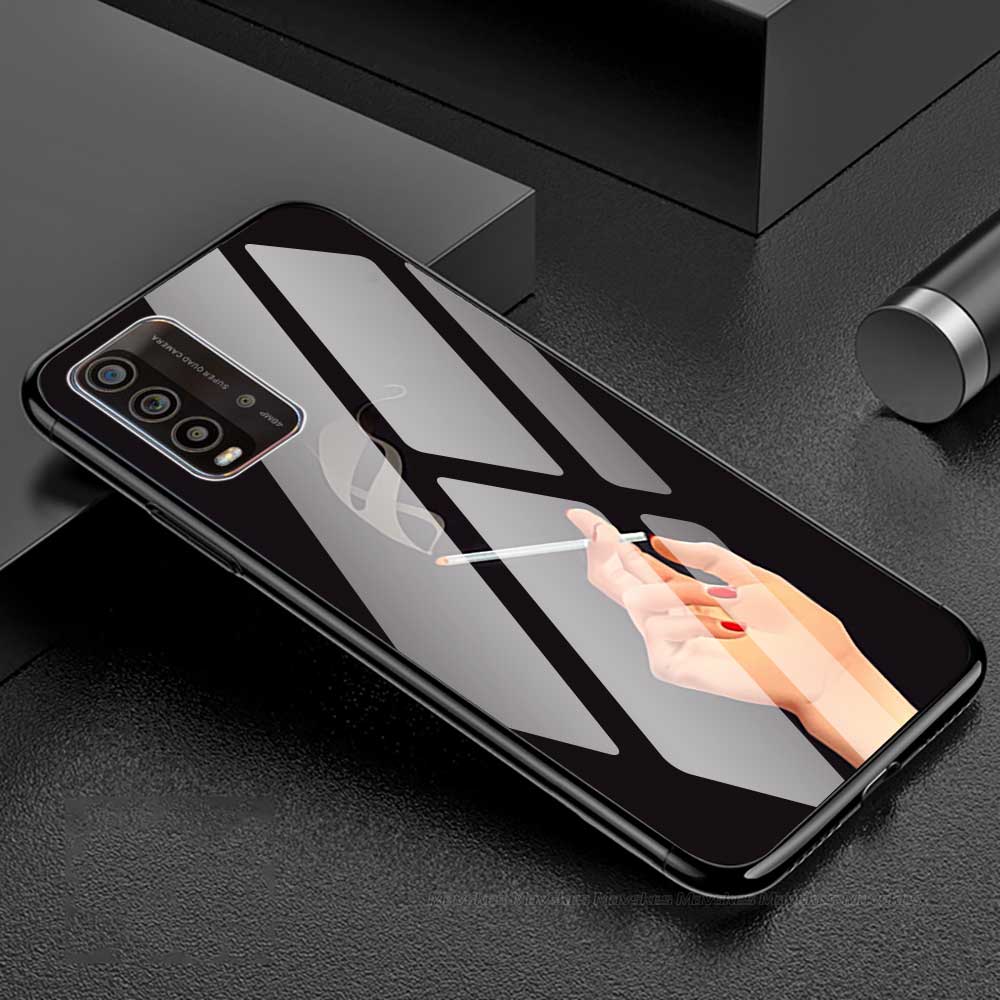 Cover For Xiaomi Redmi 9T 9A 9 9C Capa Bumper Tempered Glass Phone Case For Redmi 9 A C T Note 8 8T 9 10 10X Pro 10s 4G 5G Funda