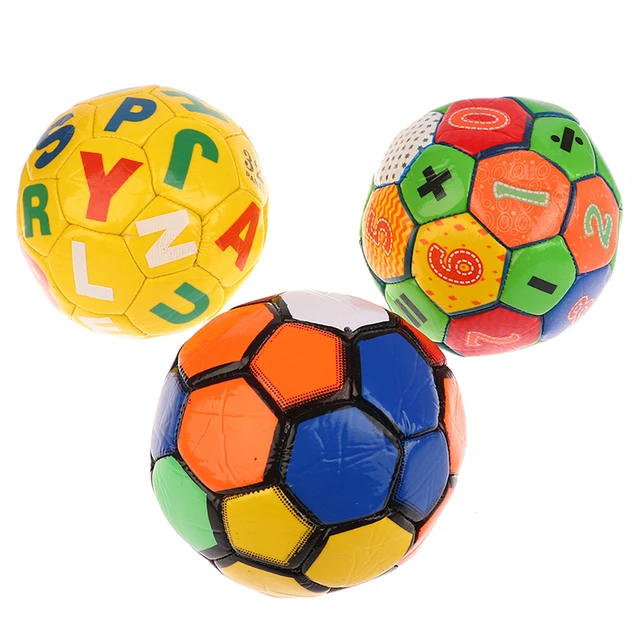 Ballon gonflable en cuir pour enfants, ballon de football imprimé, ballon  de basket-ball arc-en-ciel, ballon d'extérieur, jouet de plage pour animaux  de compagnie, T X4M7, 9 po - AliExpress