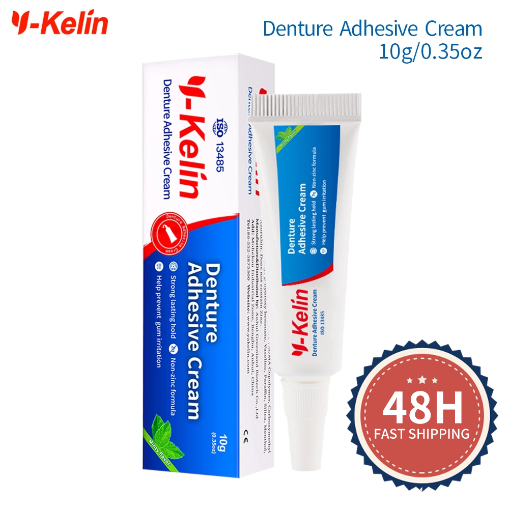 Best of Y-Kelin Denture Adhesive Cream 10g / 0.4oz Sample Size All Day Hold Non-Zinc Formula False Teeth Glue Reviews & Tips