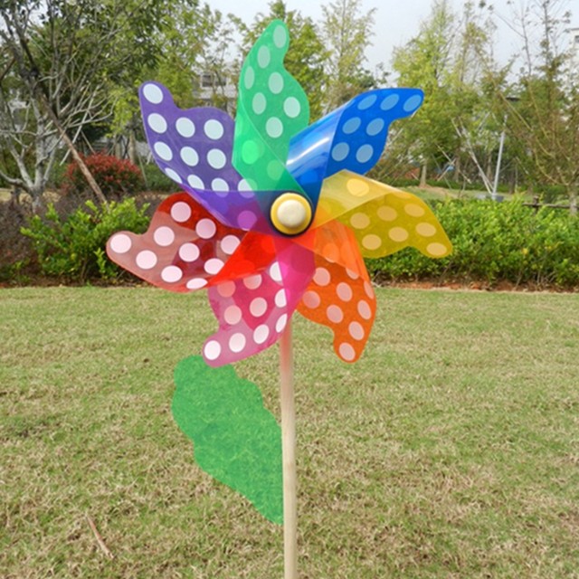 Girandola colorata Wind Wind Spinner Windmill Home Garden Yard Decor giocattoli  per bambini Dropshipping