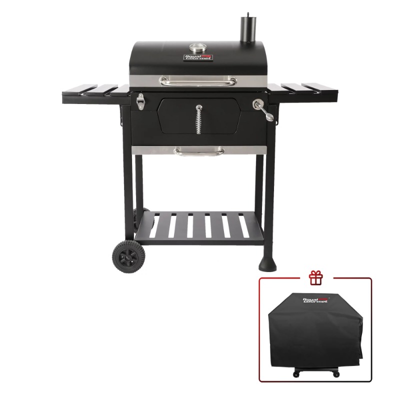 Title 1, 24" CD1824EC, Charcoal BBQ Grill with Cover ele...