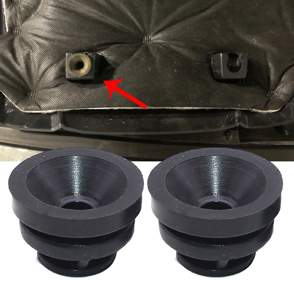 Buje de montaje de goma negro para cubierta de motor Mazda