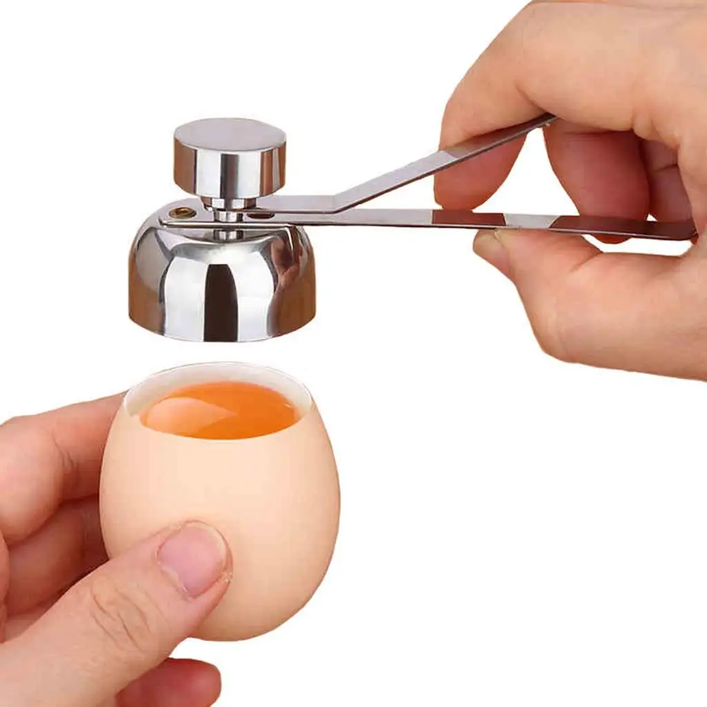 Stainless Steel Egg Shell  Topper Cutter Opener Kitchen Utensil