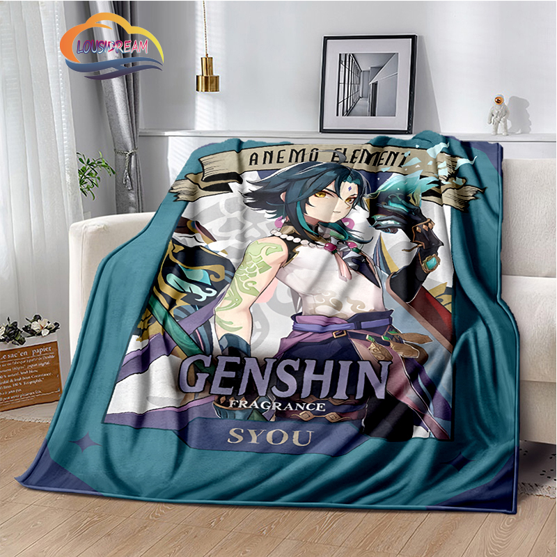 Title 10, The hottest games Genshin Impact Flannel cashme...