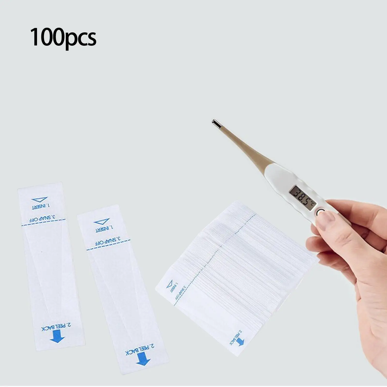 100 Pieces Disposable Probe Covers for Digital Thermometer Protective Universal Electronic Thermometer Sleeve for Family Members