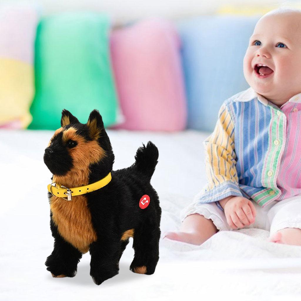 Electric Dog Toy Christmas Gifts Figures Tail Wagging Puppy Toy for Baby Kids Boys