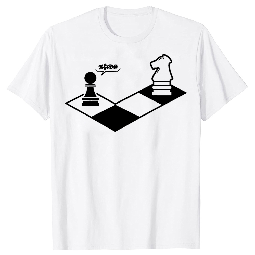 Lustige Retro Schach Geschenk Schachspieler T Shirts Sommer Stil Grafik Baumwolle Streetwear Kurzarm Geburtstag Geschenke T-shirt Männer – Detail 3