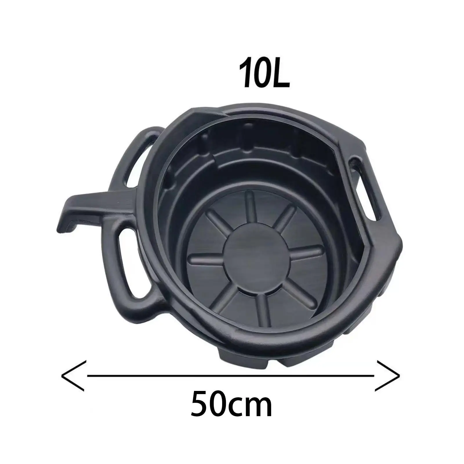 Oil Drain Can Leak Easy to Use PP Durable Garage Tool Fluted Collect Pan for Truck Car Fuel Fluid Garage Tool Garage