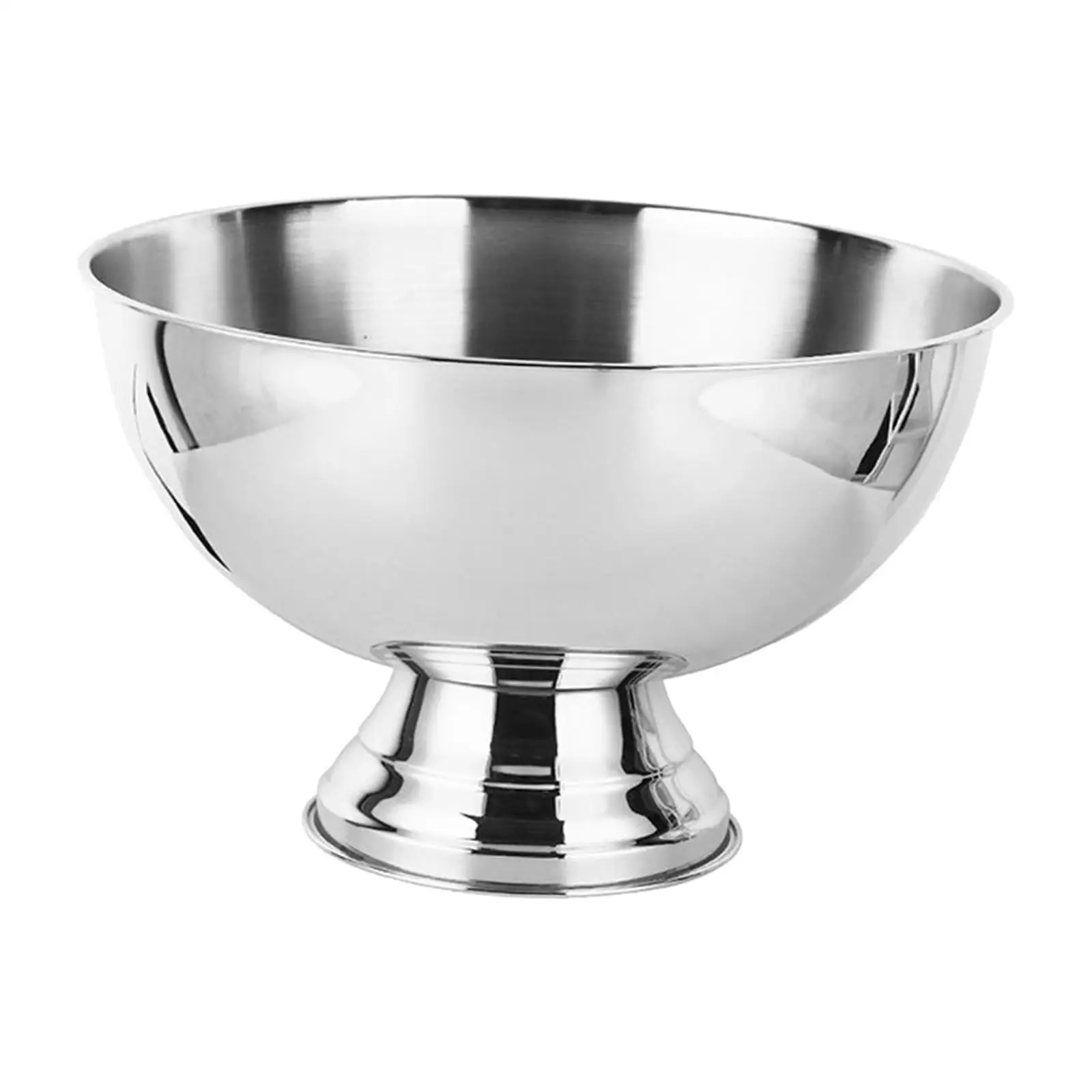 Stainless Steel Champagne Bowl Champagne Chiller Bucket for BBQ Home