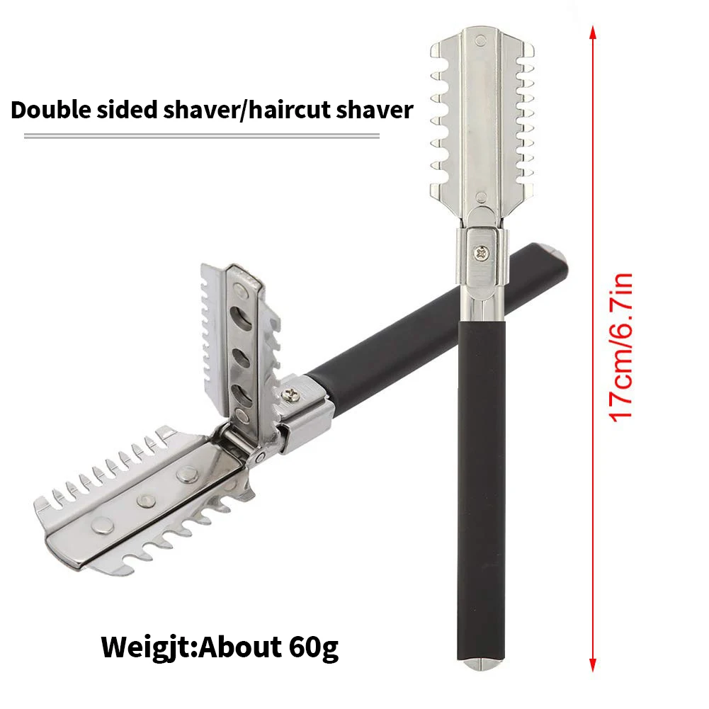 Best of Stainless Steel Edge Shaving Razor Rubber Handle Removable Professional Barber Cutting Hair Straight Razors T-090 Shaving Knife Reviews & Tips