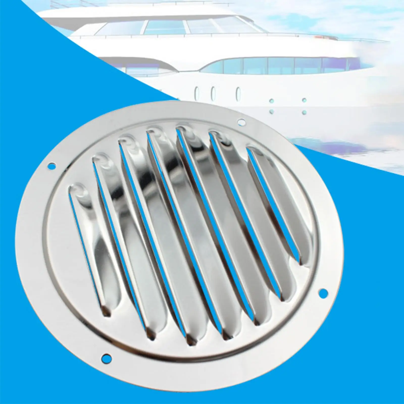 Air Vent Round Ventilation Grille Cover Boat Cabin Vents for Bus Outdoor Boat Car