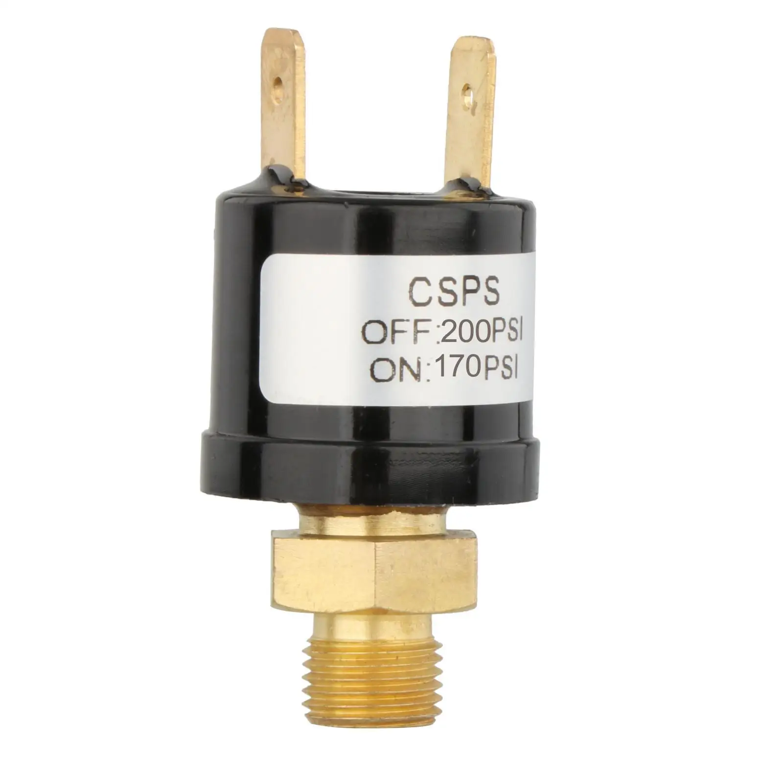 Heavy Duty Air Compressor Pressure Control Switch Valve 12V Copper 1/8 inch End Air Horn Pressure Switch Parts