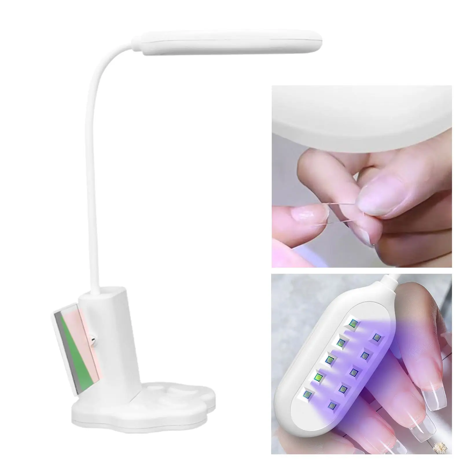  Nail Lamp Portable  Dryer Lamp 10 LEDs  Curing Lamp 30 Nail Polish Drying Machine Rechargeable