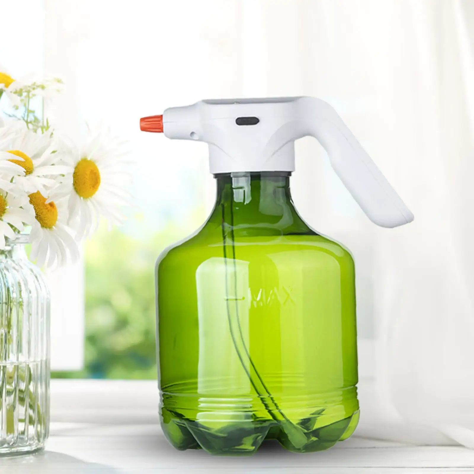 Handheld Electric Spray Bottle with Adjustable Spout USB Rechargeable 3L Electric Watering Can House Cleaning Lawn Yard
