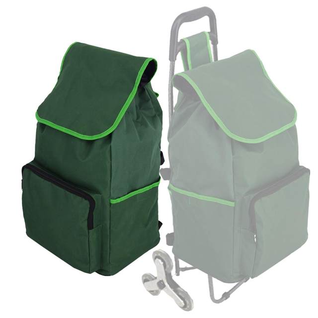Sac De Rangement Imperméable Pour Chariot De Courses - Tissu Oxford 33x23x63cm - Pliable Et Portable