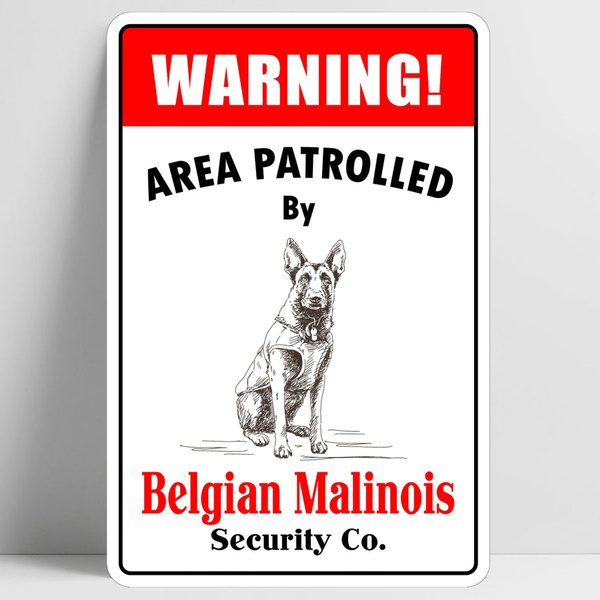 Title 5, Warning Area Patrolled By Weimaraner Retro Vint...