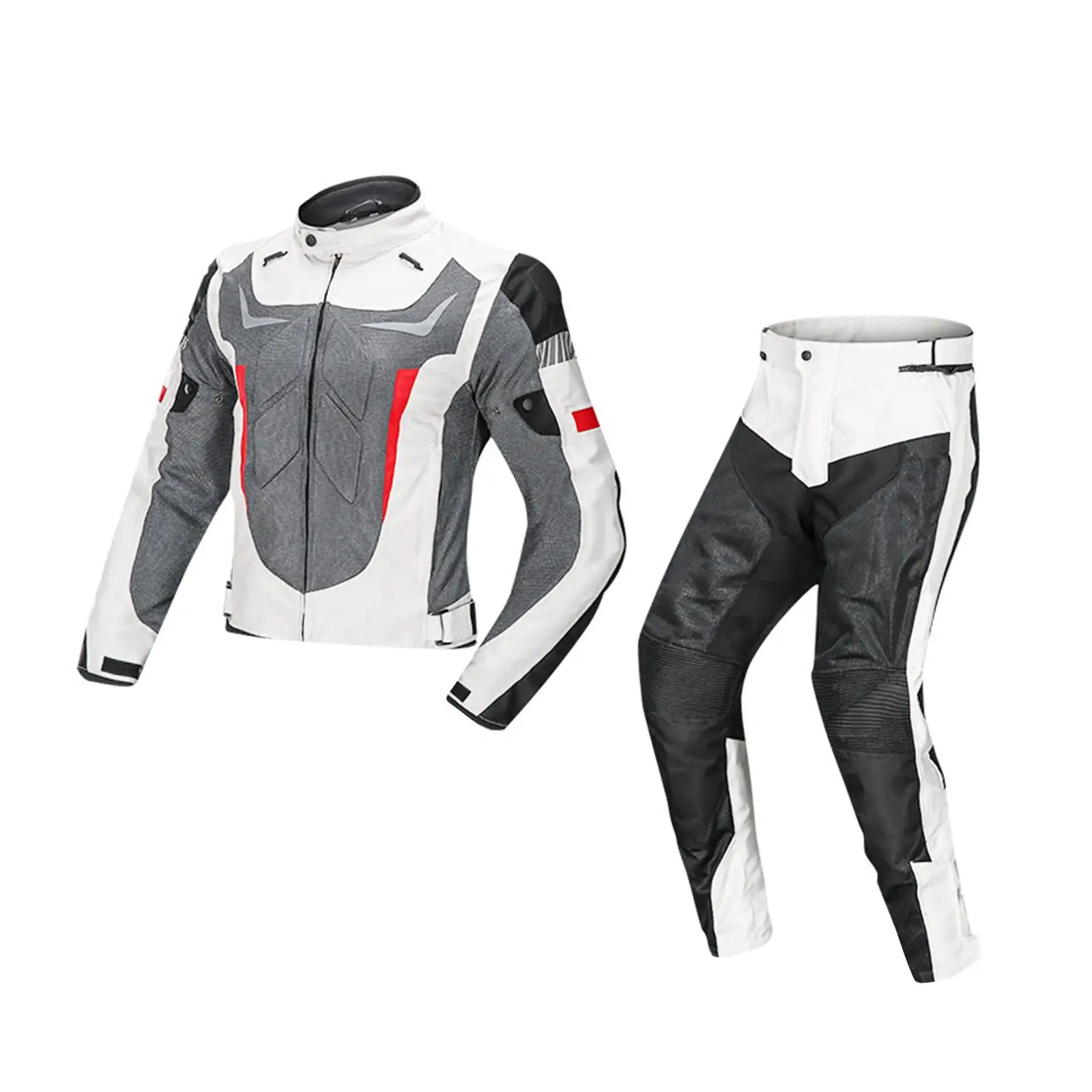 Motorcycle Jacket and Pants Men Women Breathable Motorbike Riding Jacket