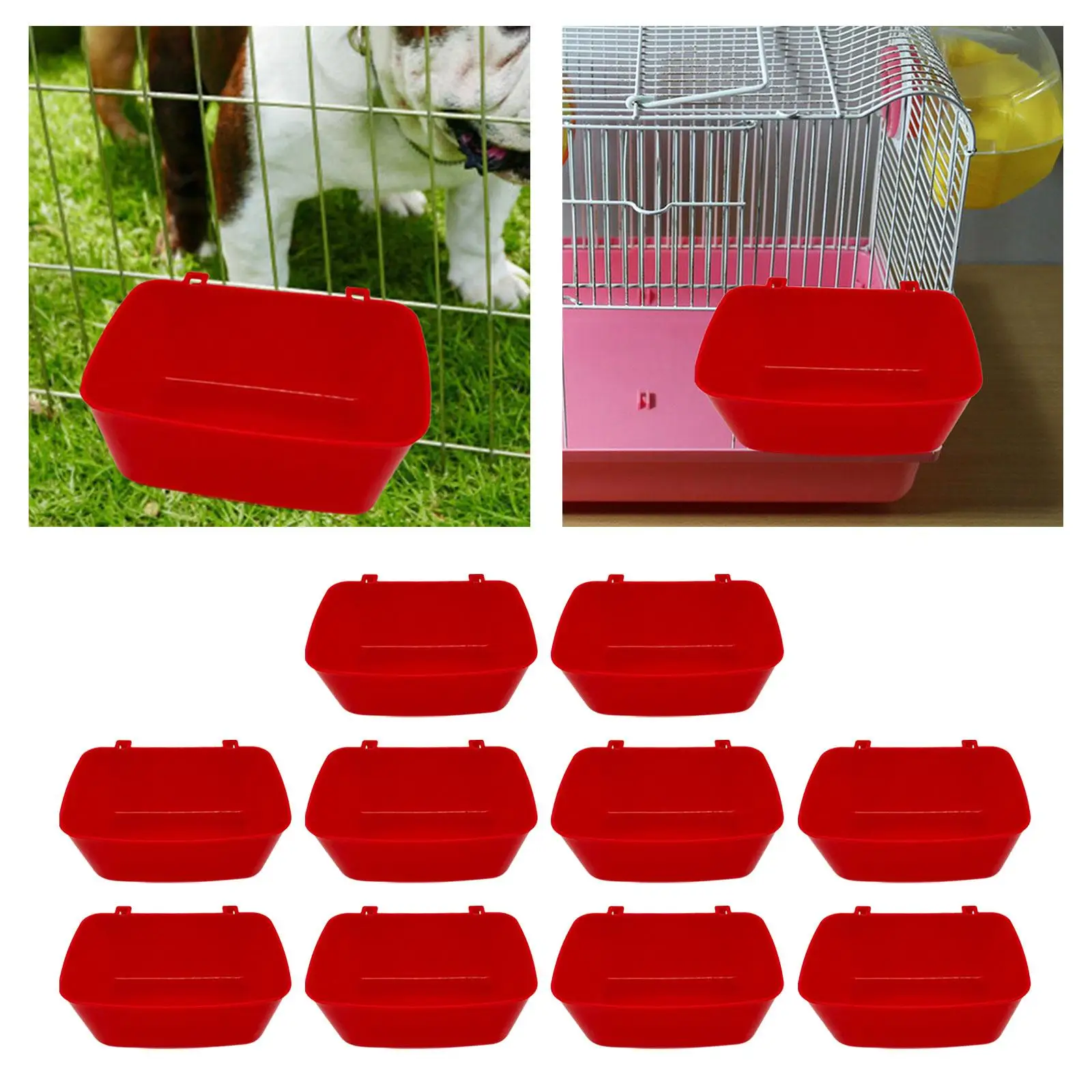 10Pcs Cat Water Bowl Watering Container Waterer for Poultry Kitten Budgies