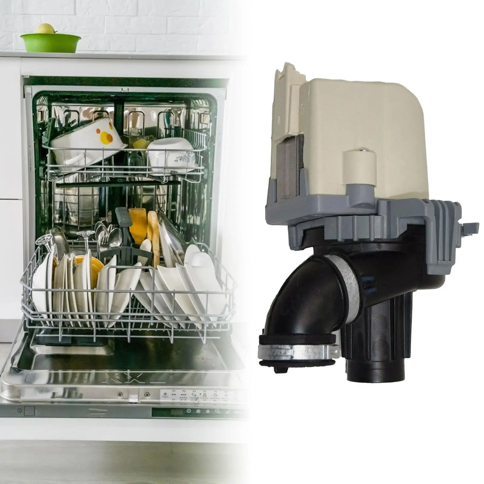 Dishwashers Pump Motor Assembly Washing Machine Drain Pump Heat Pump for W10816492 W10885542 Wpw10529163 W10529163 Accessory