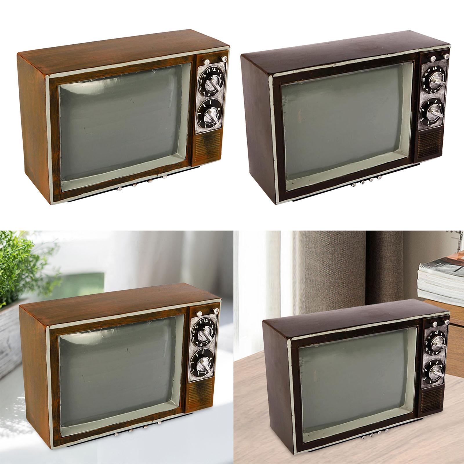 TV Model Collectible Bedroom Ornaments photo Props Living Room Exquisite Metal Furniture Simulation Display Model Ornaments