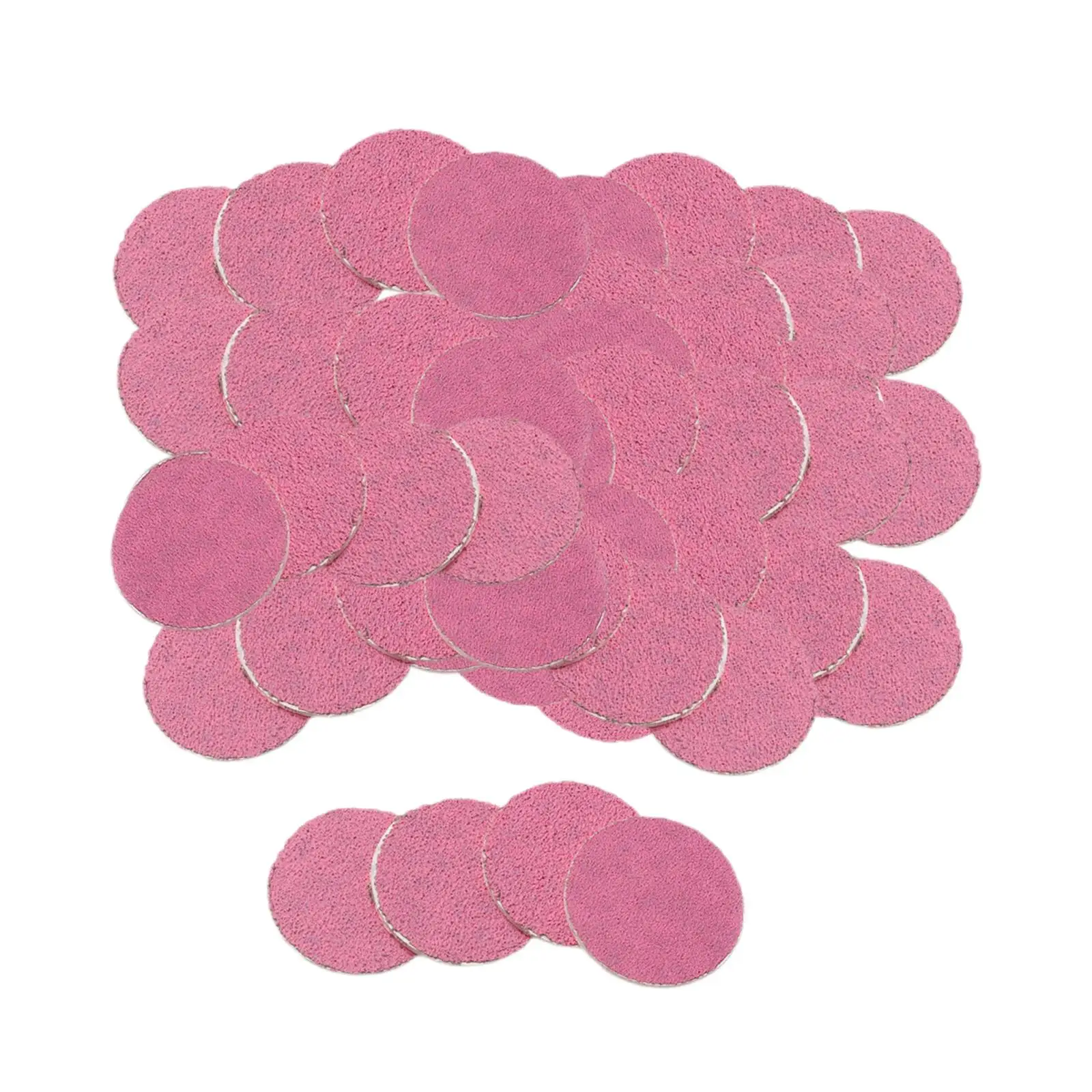 50x Sandpaper Disk Replacement Pad Pink Sandpaper Pad disks Replaceable for Dead Cracked Hard Skin Polishing Craft Women Men