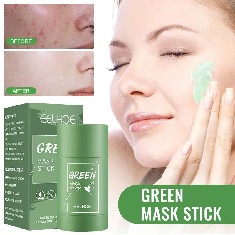 Best of Green Tea Clean Mask Stick Acne Treatment Blackhead Remover Cream Deep Cleansing Pore Brightening Purifying Matcha Clay Mud Mask Reviews & Tips