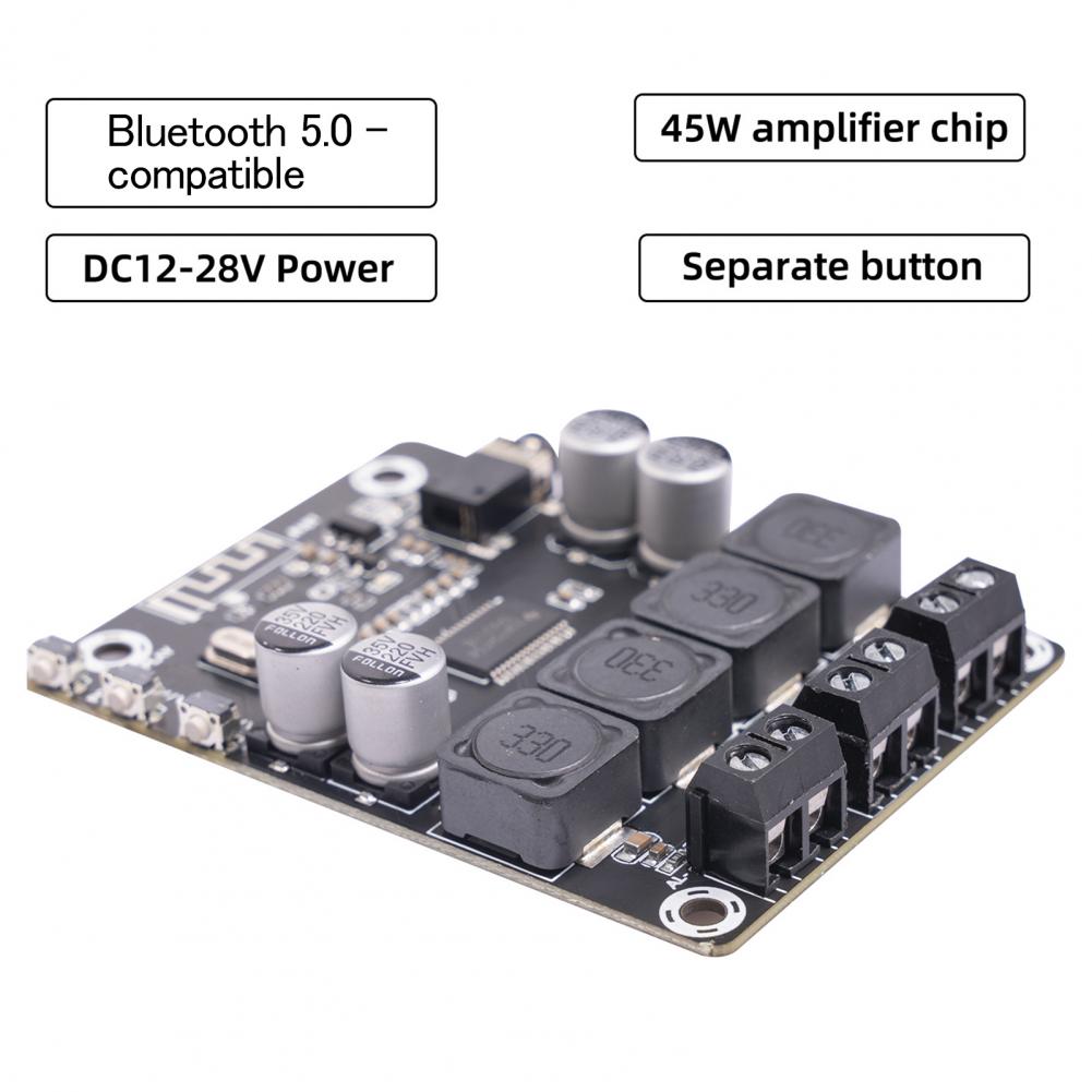 Профессиональная Плата усилителя с низким потреблением энергии, совместимая  с Bluetooth, модуль цифрового усилителя 5,0, аудио аксессуары