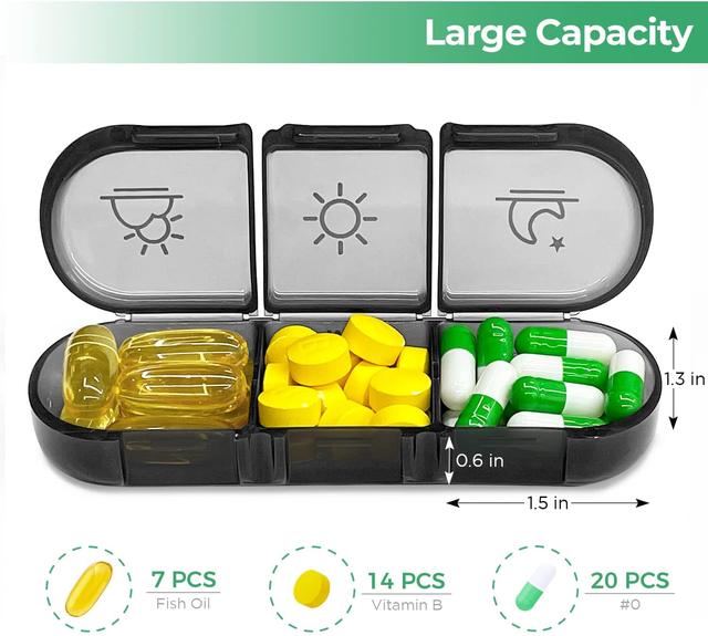 Weekly Pill Storage Box Pill Organizer, Used For Pills, Vitamins