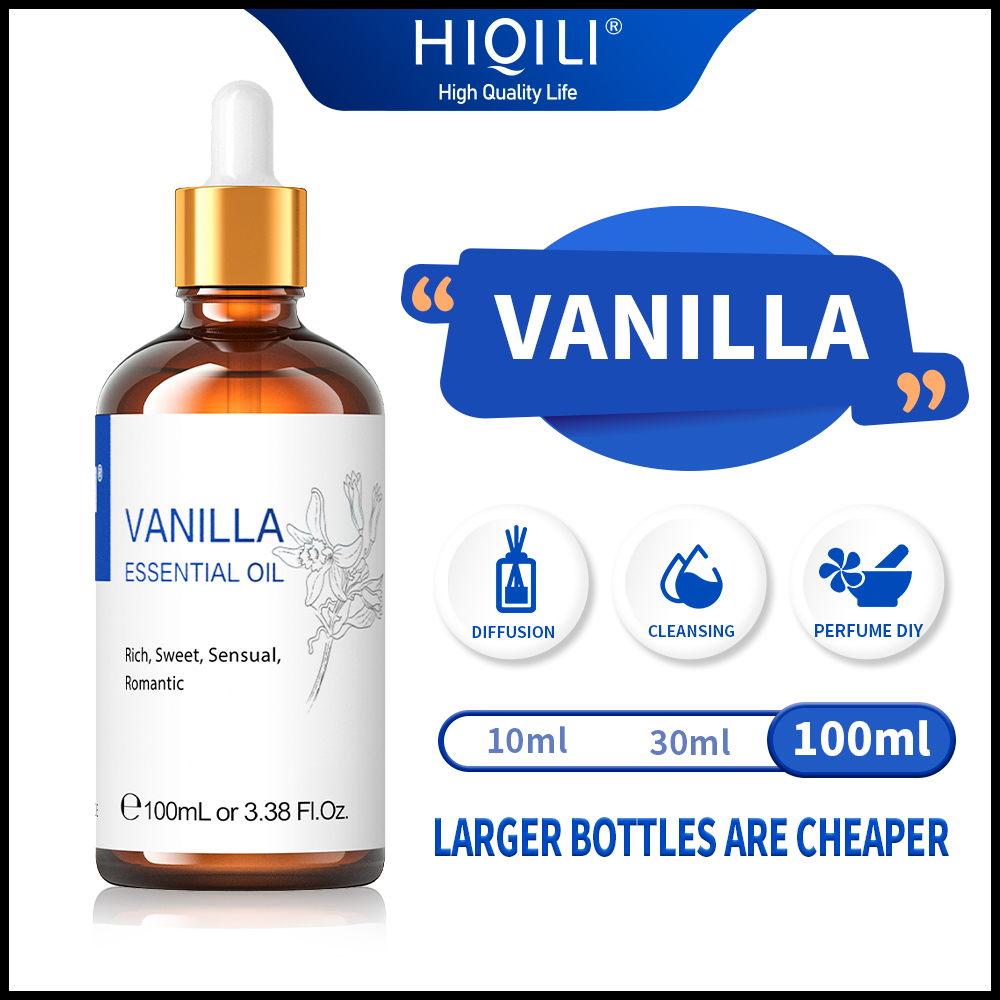 Best of HIQILI 100ML Vanilla Essential Oils For Diffuser Humidifier Massage Aromatherapy Aromatic Oil For Candle / Soap Making Hair Care Reviews & Tips