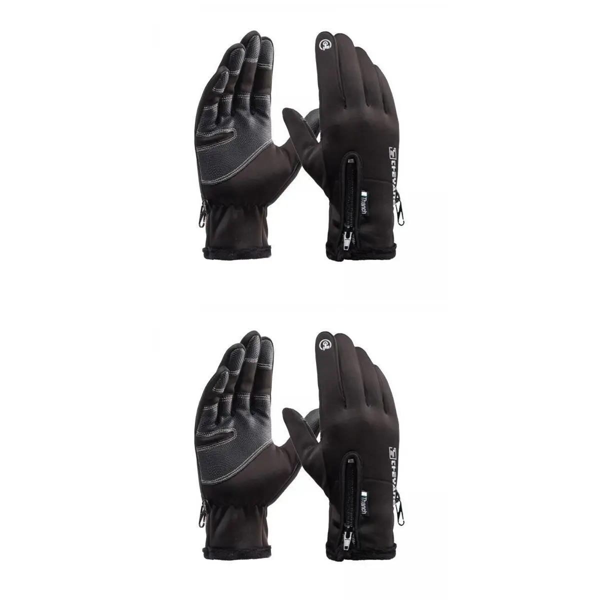 2 Piece Air Vent Pair Windproof Winter Motorcycle Warm Gloves Cold Weather for Men Women Running Working Thermal Gloves