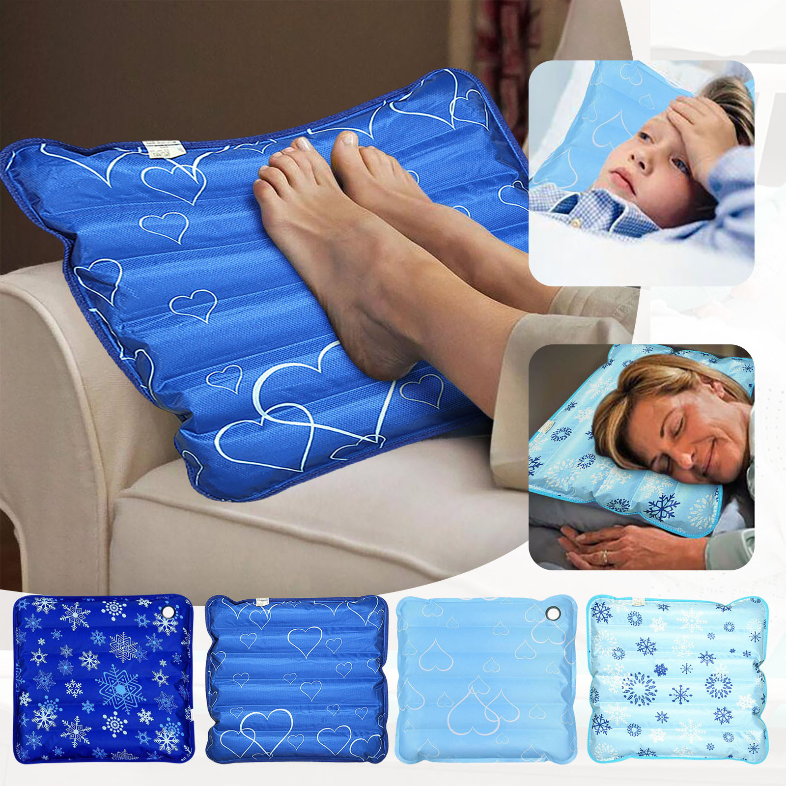 Description Picture 2 of itemSummer Cooling Water Cushion Sleeping Aid Pad Mat Muscle Relief Cooling Pillow Ice Pad Massager Bedding Sleep Cool Cushion