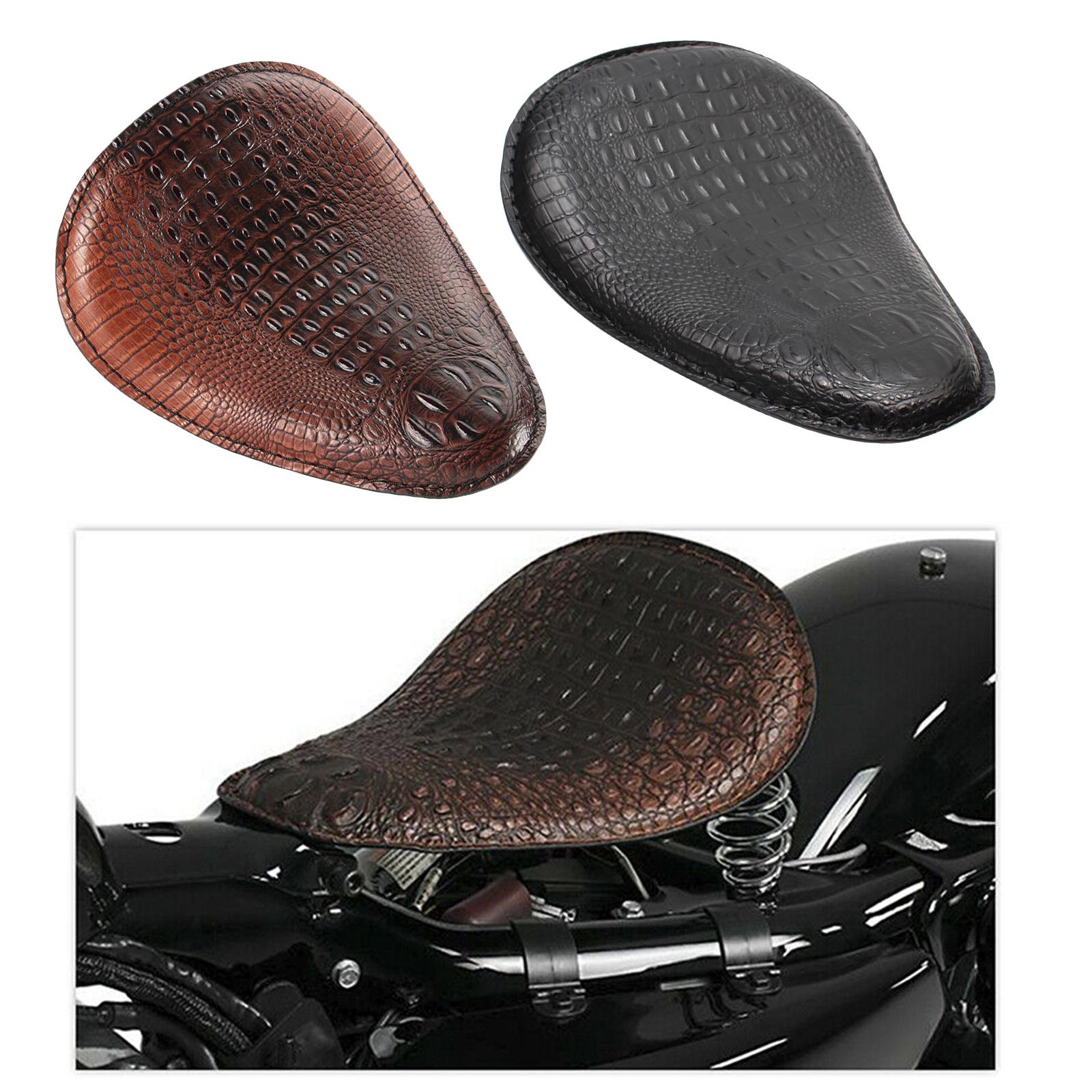Motorcycle  Seat for    Custom Chopper Bobber Saddle Seat Brown