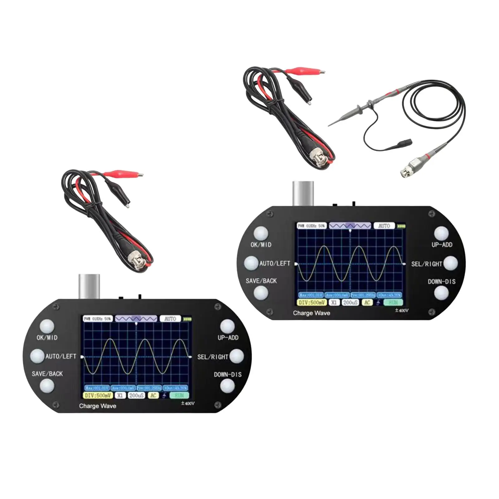 Digital Oscilloscope DC/AC Voltage/Current Test Automatic Waveform Capture for Double Diodes Teaching Home Appliance Maintenance