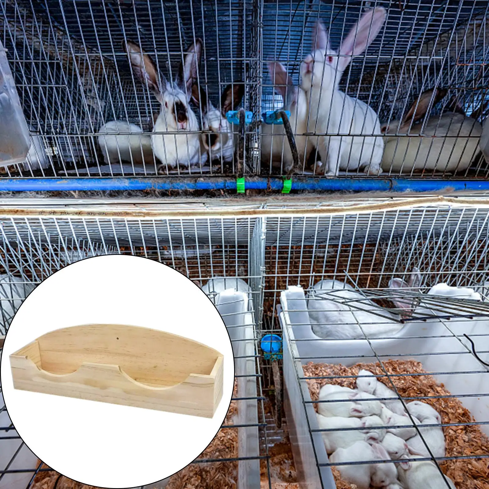 Rabbit Hay Feeder Manger Cage Pigs Small Animals Chinchilla