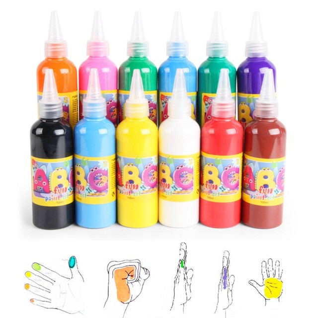 Washable Kids Paint Safe Vibrant 12 Colors for Boys Girls Hobby Painters  DIY Art Crafts Painting Home School Supplies - AliExpress