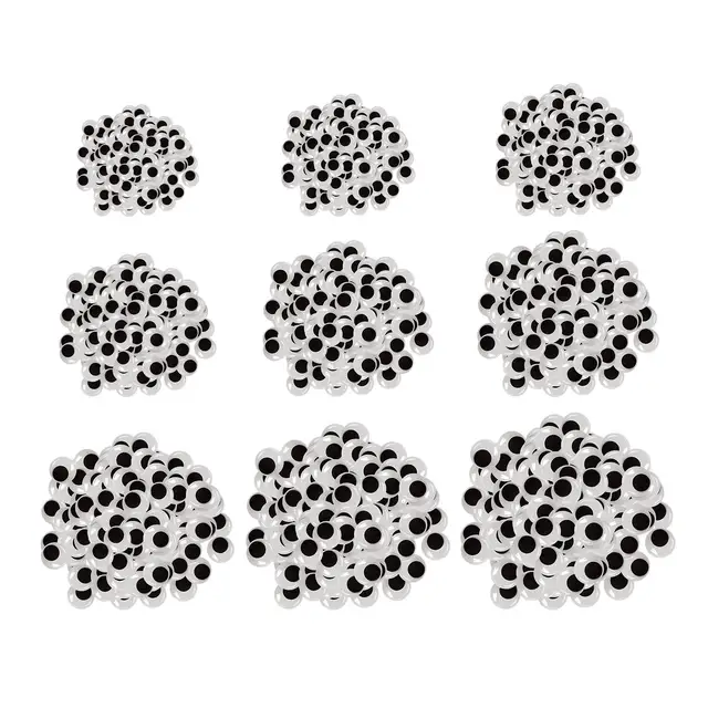Wholesale 20,000 Pcs 6mm Black Wiggle Googly Eyes with Self-Adhesive 6mm  Big Packaging - AliExpress